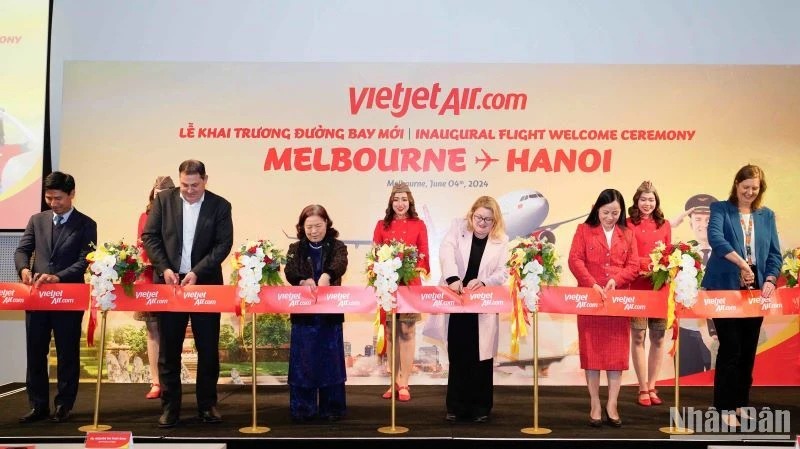 Vietjet khai trương đường bay Melbourne-Hà Nội