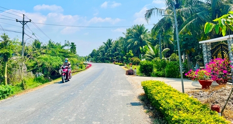 Tỷ lệ hài lòng của người dân đối với kết quả xây dựng NTM của huyện Tam Bình gần 97,6%.