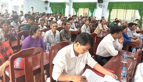 Cử tri xã Thành Trung, Tân Thành, Nguyễn Văn Thảnh (Bình Tân) kiến nghị về kết cấu hạ tầng nông thôn.