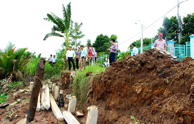 Tỉnh Vĩnh Long đang đề xuất hỗ trợ kinh phí đầu tư thực hiện giải pháp công trình phòng, chống sạt lở bờ sông.