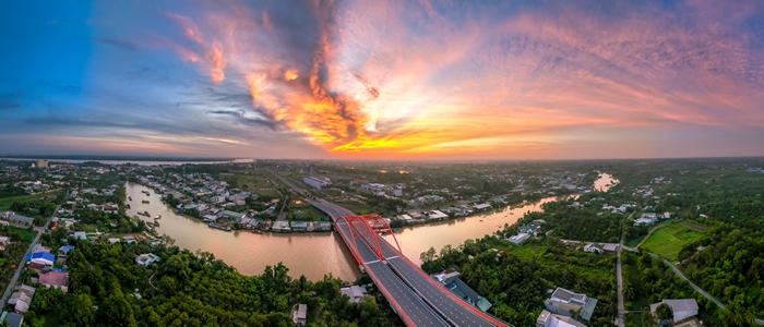 Vĩnh Long hướng tới phát triển kinh tế xanh, thuận thiên hài hòa giữa lợi ích kinh tế và bảo vệ môi trường sống. Ảnh: NGUYỄN QUỐC ANH