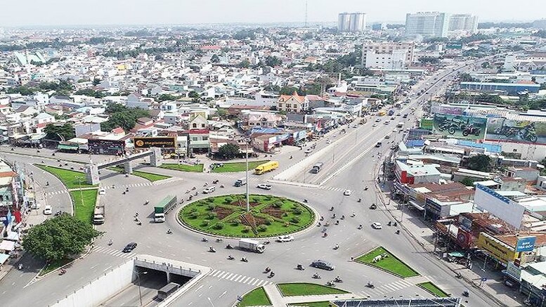 Một góc thành phố Biên Hòa, tỉnh Đồng Nai.