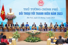 Thủ tướng Chính phủ Phạm Minh Chính đối thoại với thanh niên Việt Nam