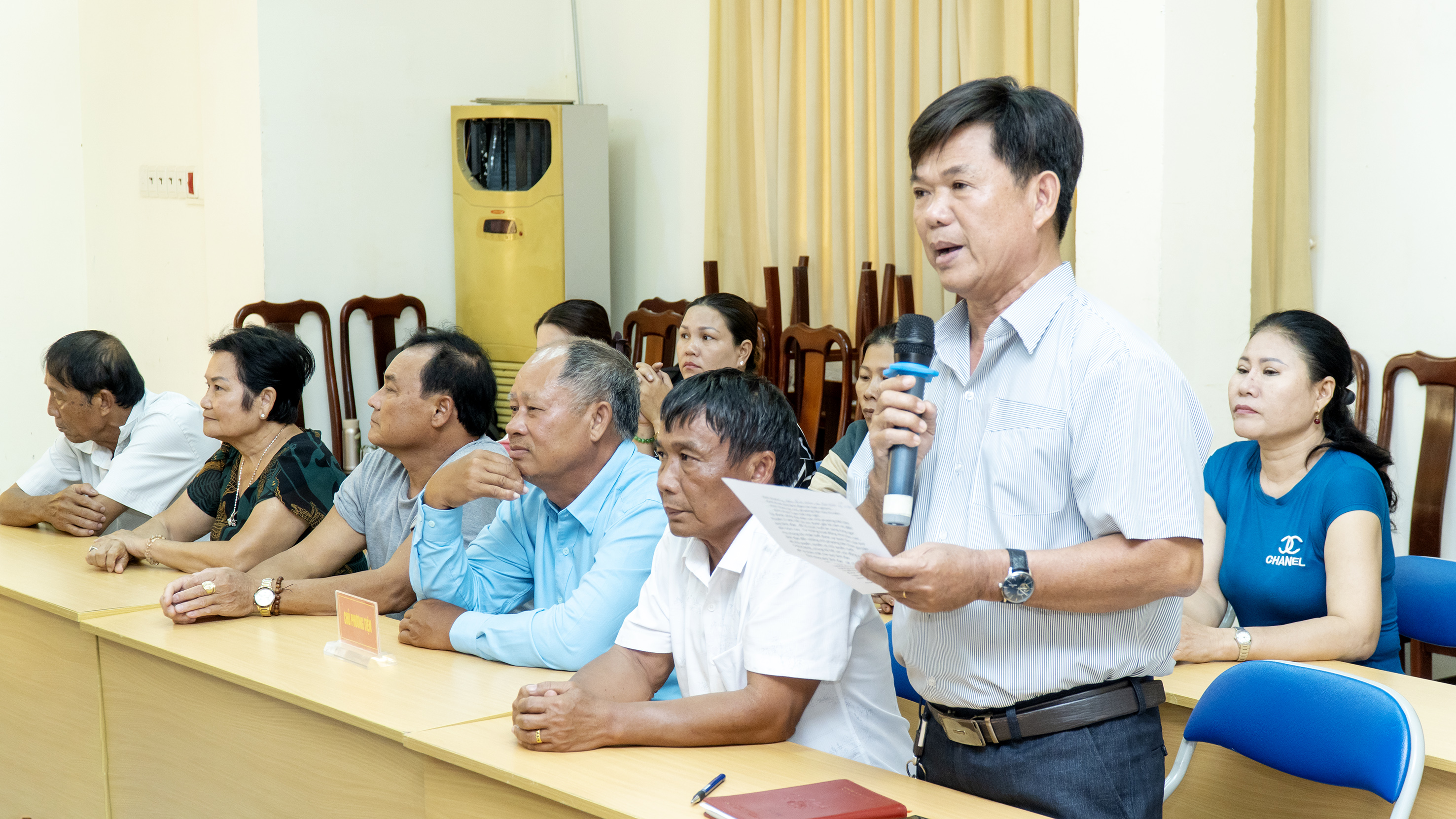 Đại diện ngư dân TP. Vũng Tàu nêu lên những kiến nghị, đề xuất trong việc hỗ trợ bà con ngư dân vươn khơi, bám biển.