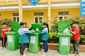 Mô hình trường học nói không với rác thải nhựa