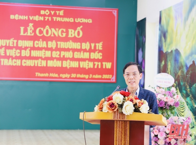 Công bố quyết định bổ nhiệm 2 Phó Giám đốc Bệnh viện 71 Trung ương