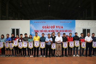 241 vận động viên tham gia giải cờ vua thanh, thiếu niên, nhi đồng tỉnh Lào Cai