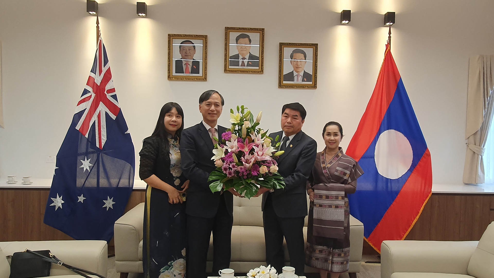 Ambassador Nguyen Tat Thanh Wishes Laos' Traditional Tet Bun Pi May In ...