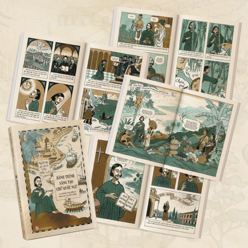 Interesting comic book about the journey of creating Quoc Ngu