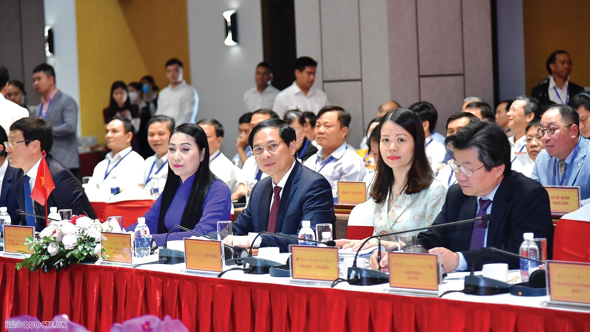Bộ trưởng Bùi Thanh Sơn tham dự “Hội nghị Vĩnh Phúc trong kết nối hợp tác và phát triển Việt Nam - Nhật Bản” năm 2022 tại thành phố Vĩnh Yên, ngày 23/6/2022. 