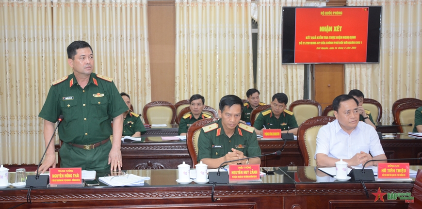 Military Region 1 focuses on building the potentials of the Defense ...