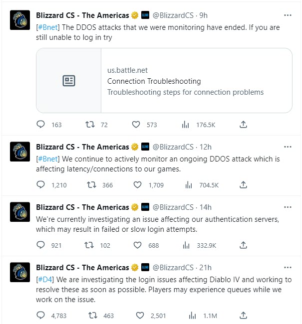Diablo 4 and Battlenet games suffer Blizzard DDoS attack