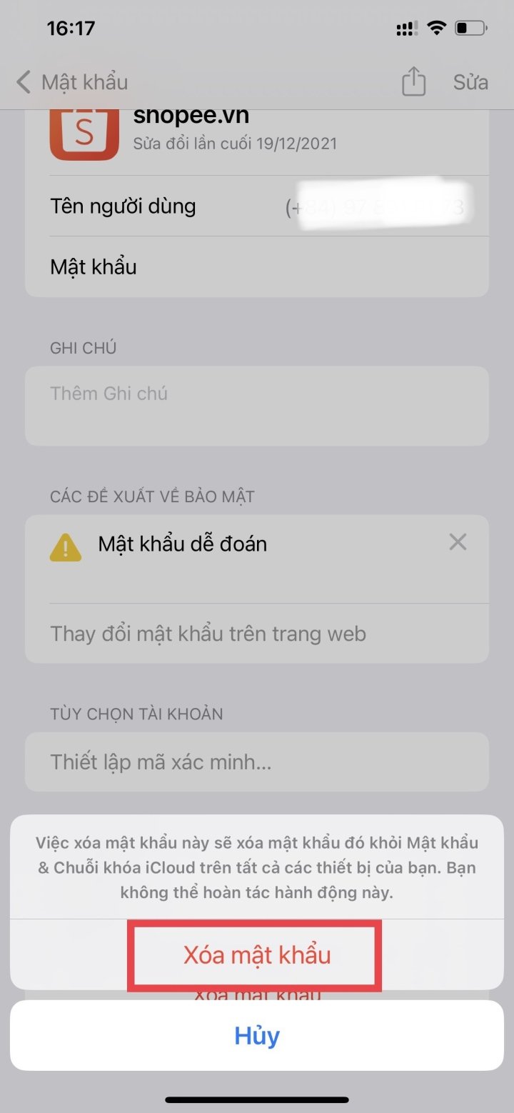 Как удалить сохраненные пароли на iPhone - Vietnam.vn