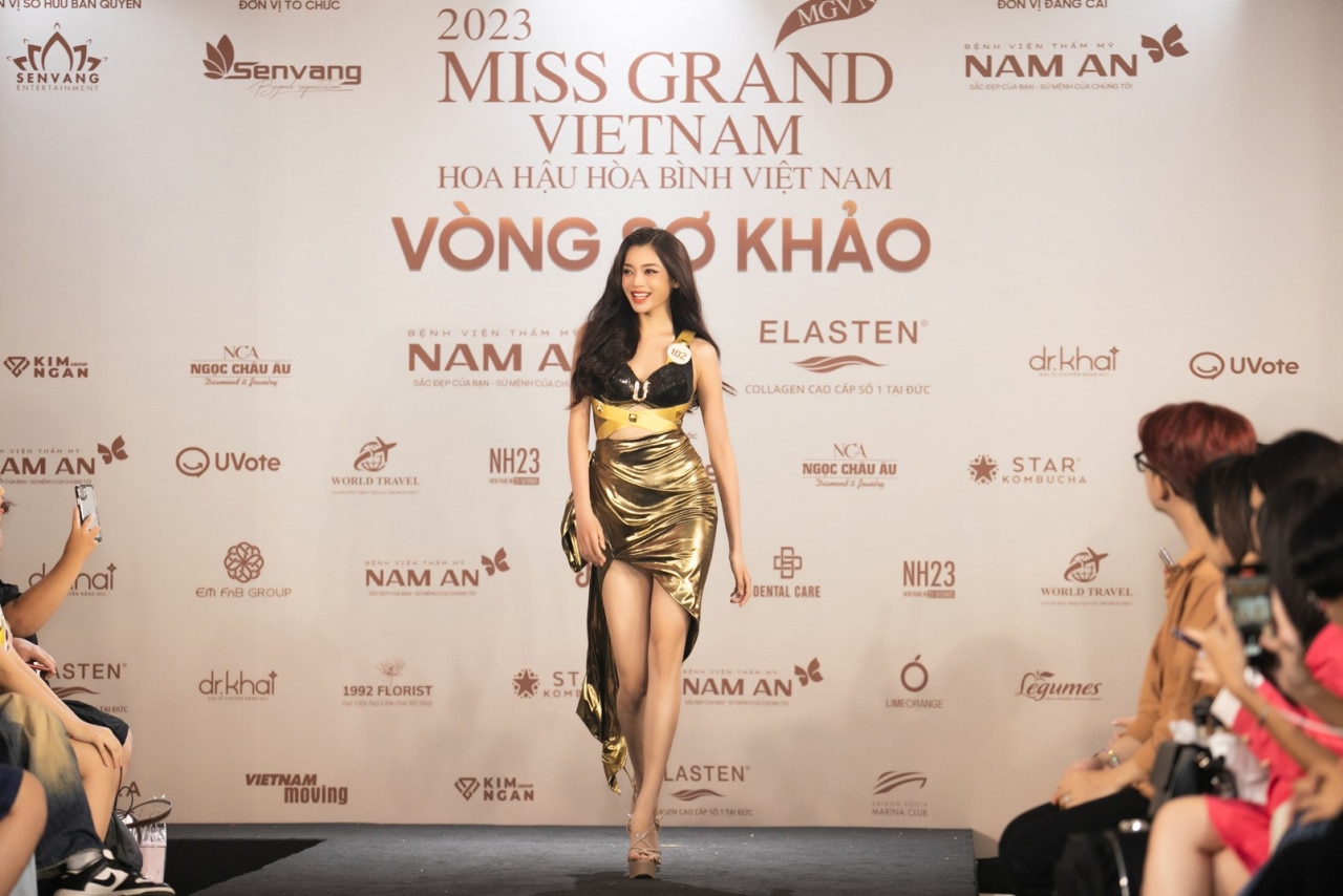 Miss Grand Vietnam 2023: Nhiều thí sinh hô tên kèm đọc thơ, gằn giọng 2