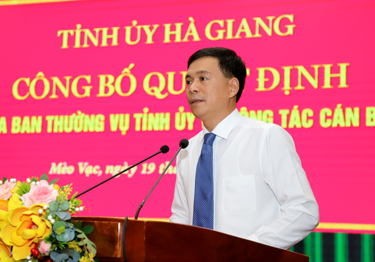 Ban Thường vụ Tỉnh ủy chỉ định Bí thư Huyện ủy Mèo Vạc - Vietnam.vn