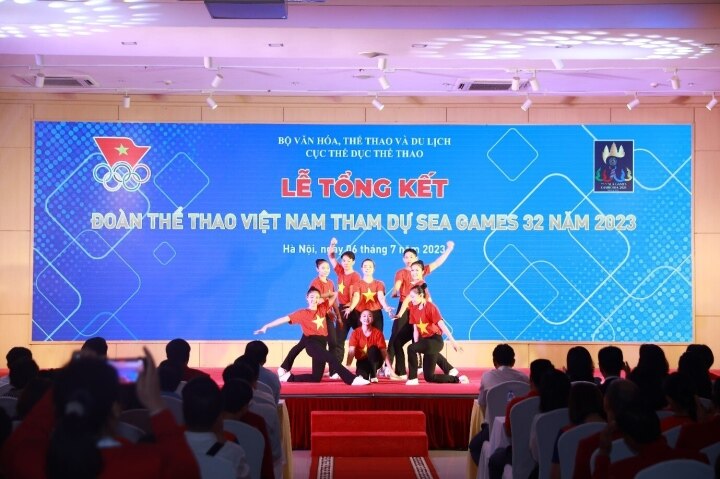Lễ tổng kết đoàn Thể thao Việt Nam tham dự Sea Games 32 năm 2023.