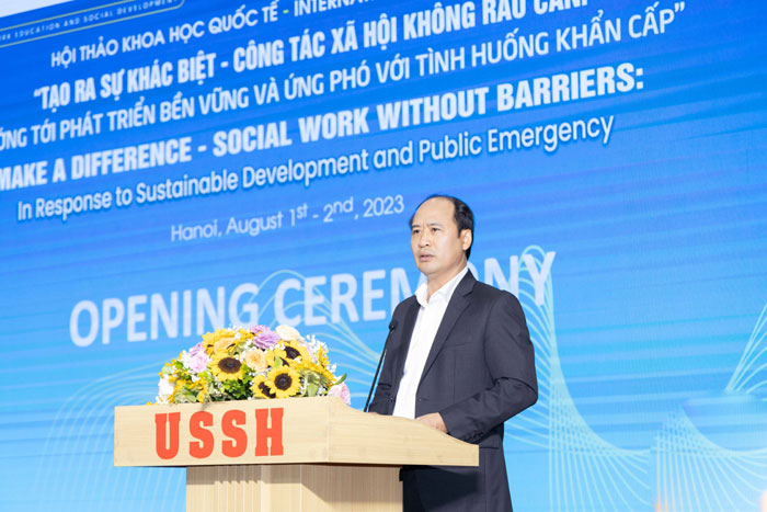 Thứ trưởng Nguyễn Văn Hồi phát biểu khai mạc Hội thảo