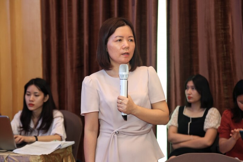 Bà Nguyễn Thuận Hải - Trưởng Tổng đài quốc gia Bảo vệ trẻ em 111 báo cáo các ca trẻ em bị xâm hại tình dục đã được 111 hỗ trợ trong các năm gần đây.