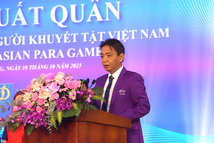 Vietnam Disabled Sports Delegation departs to attend Asian Para Games ...