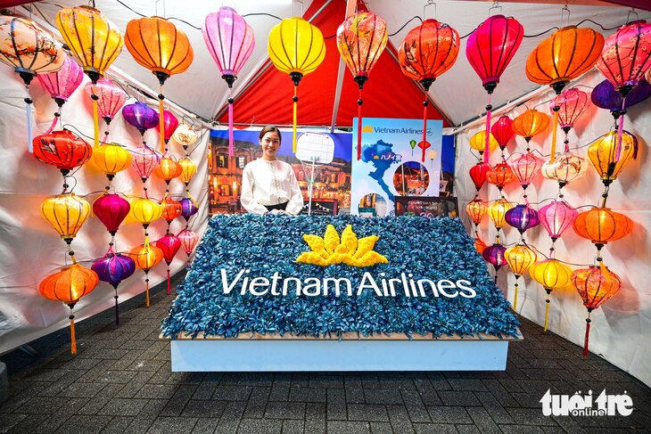 Gian hàng của Vietnam Airlines - Ảnh: QUANG ĐỊNH