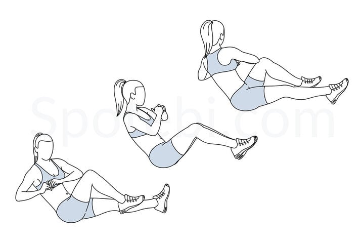 Từ cơ bụng trên, cơ bụng dưới và cơ liên sườn đều phải hoạt động khi thực hiện động tác này.