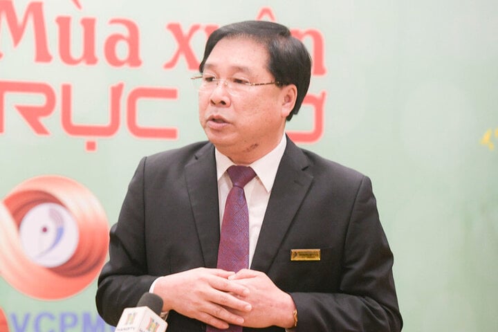 Nhạc sĩ Đinh Trung Cẩn - Tổng Giám đốc Trung tâm Bảo vệ quyền tác giả âm nhạc Việt Nam.