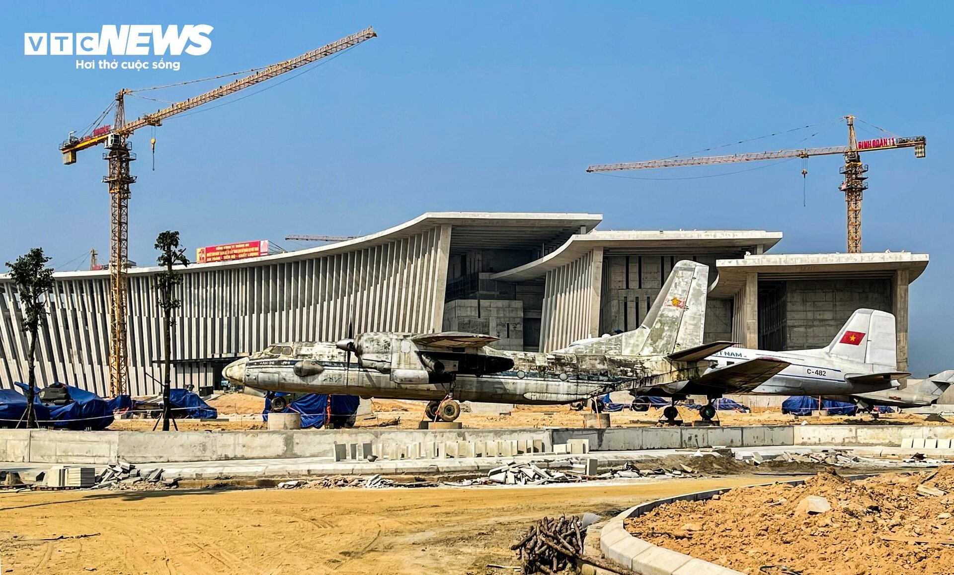 Dự án Bảo tàng Lịch sử Quân sự Việt Nam 2.500 tỷ đồng nhìn từ flycam - 13
