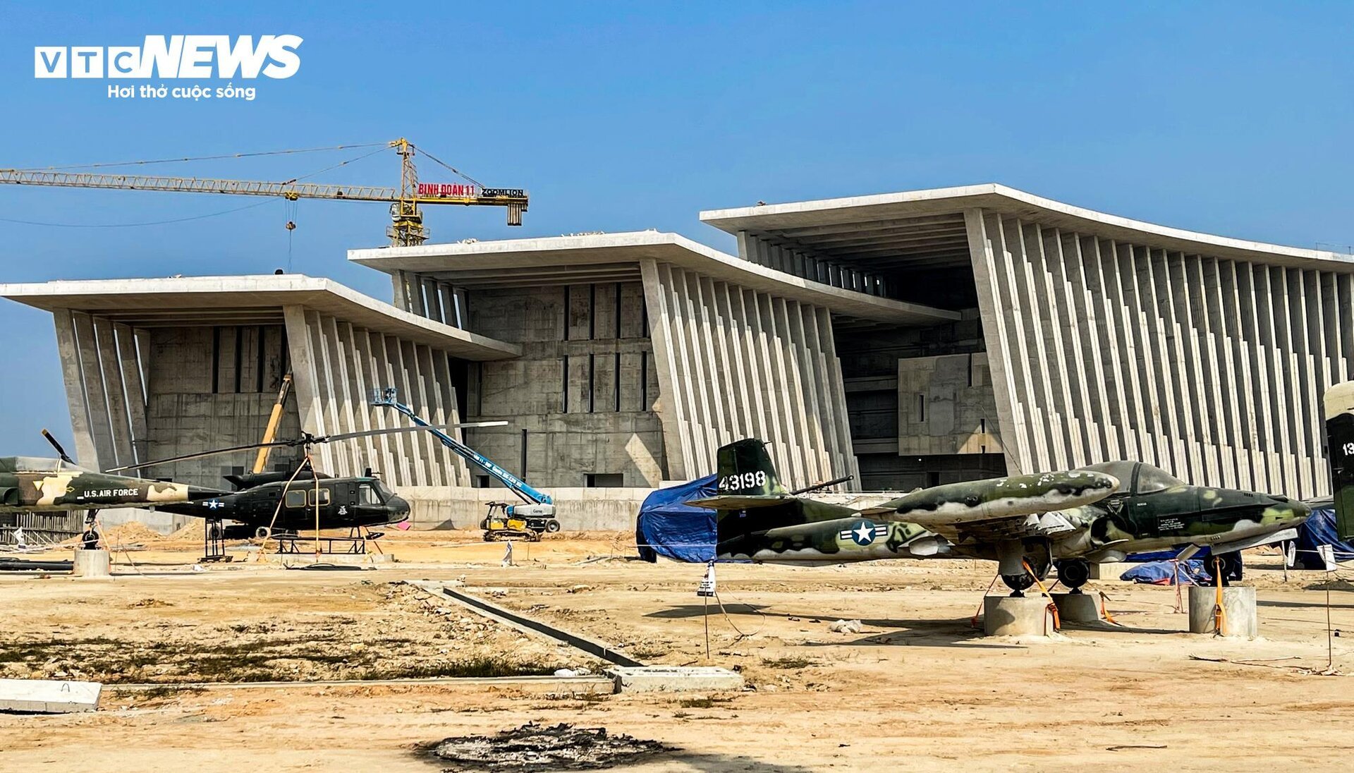 Dự án Bảo tàng Lịch sử Quân sự Việt Nam 2.500 tỷ đồng nhìn từ flycam - 14