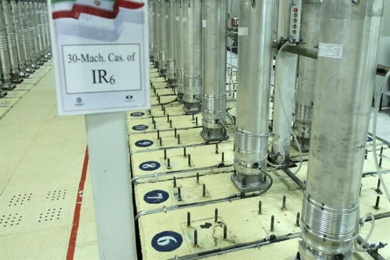 Máy ly tâm trong cơ sở làm giàu uranium Natanz ở miền trung Iran, trong hình ảnh do Tổ chức Năng lượng Nguyên tử Iran công bố qua AP
