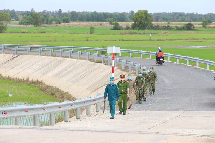 Tuyến đường tuần tra biên giới ở Tây Ninh. (Ảnh: Báo Tây Ninh)