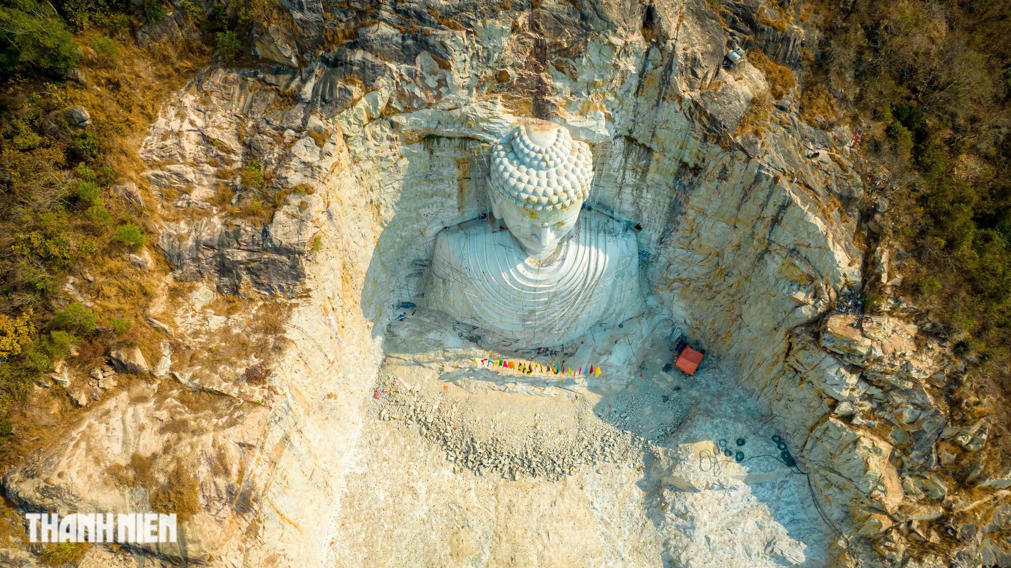 Chiêm ngưỡng tượng Phật cao 81m tạc trong vách núi An Giang- Ảnh 3.