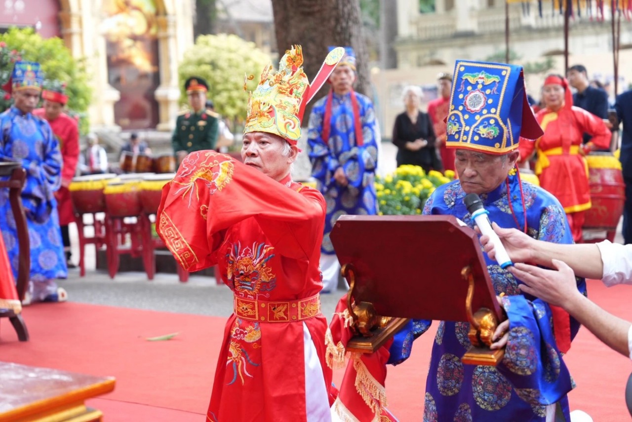 Hoàng thành Thăng Long tái hiện nghi lễ Tết tiêu biểu của cung đình xưa