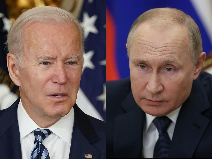 Tổng thống Mỹ Joe Biden (trái) và Tổng thống Nga Vladimir Putin. Ảnh: AFP