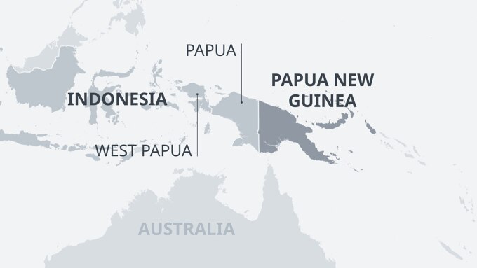 Vị trí tỉnh Papua. Đồ họa: DW