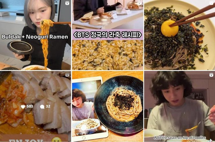 Các bài đăng trên mạng xã hội có công thức nấu ăn của Jungkook - Ảnh: The Korea Times