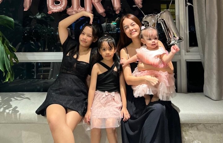 Phạm Quỳnh Anh hiện có 3 cô con gái đáng yêu.