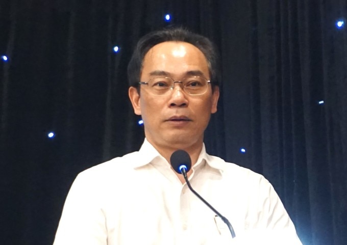 Thứ trưởng Hoàng Minh Sơn phát biểu tại hội nghị, sáng 22/3. Ảnh: Lệ Nguyễn