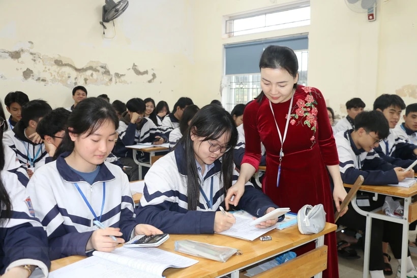 101.000 học sinh lớp 12 ở Hà Nội sẽ được &quot;thi thử&quot; kỳ thi tốt nghiệp THPT vào ngày 5 và 6-4 - Ảnh: TTXVN