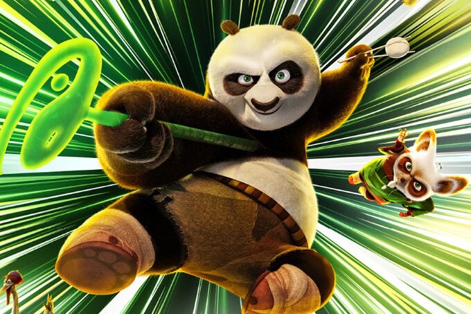 Gấu trúc Po trở lại sau tám năm trong Kungfu Panda 4. Ảnh: Universal Pictures