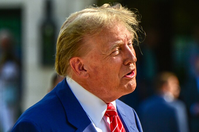 Cựu tổng thống Mỹ Donald Trump tại Palm Beach, bang Florida ngày 19/3. Ảnh: AFP