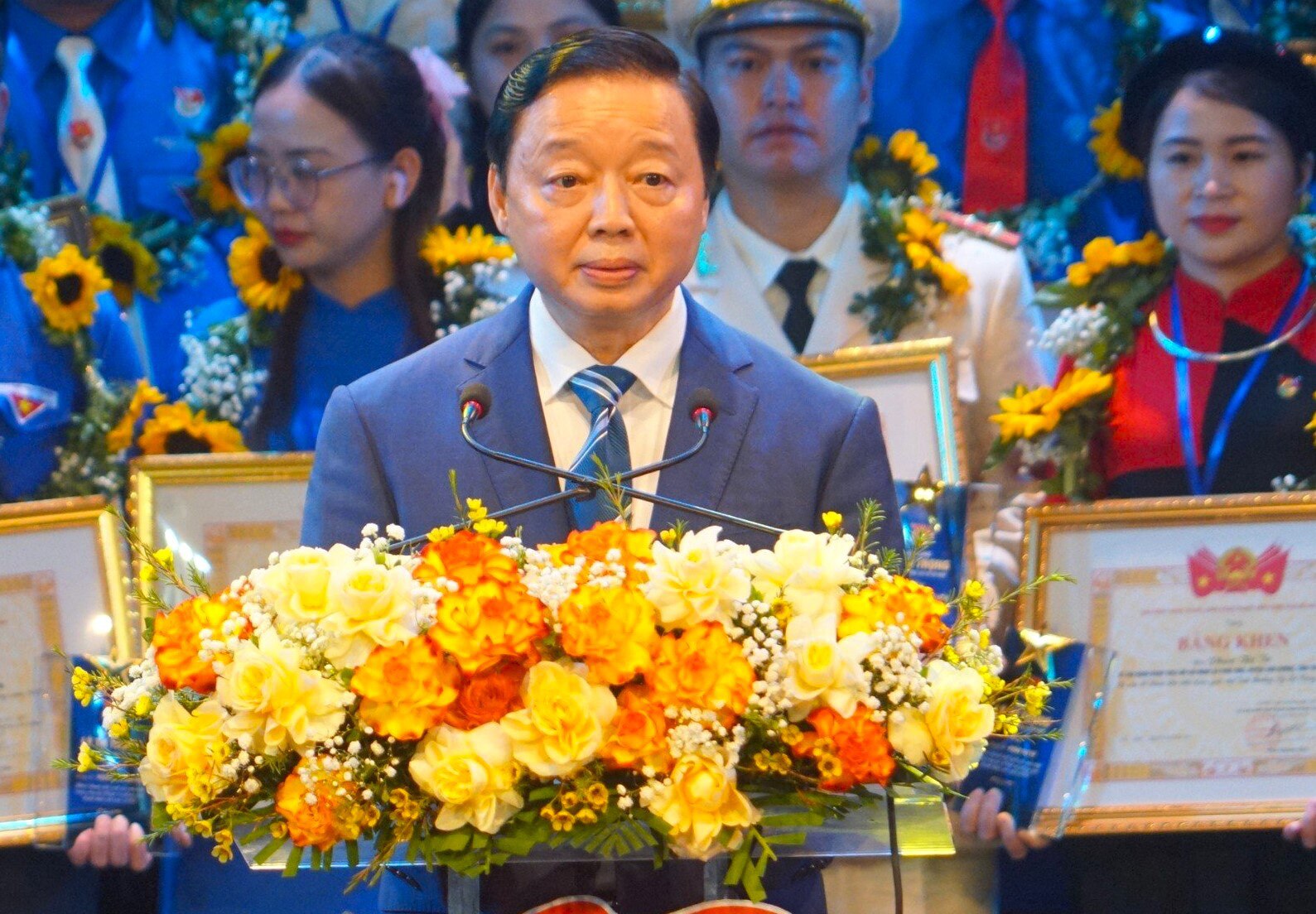 Phó thủ tướng Trần Hồng Hà phát biểu tại chương trình - Ảnh: LÊ MINH