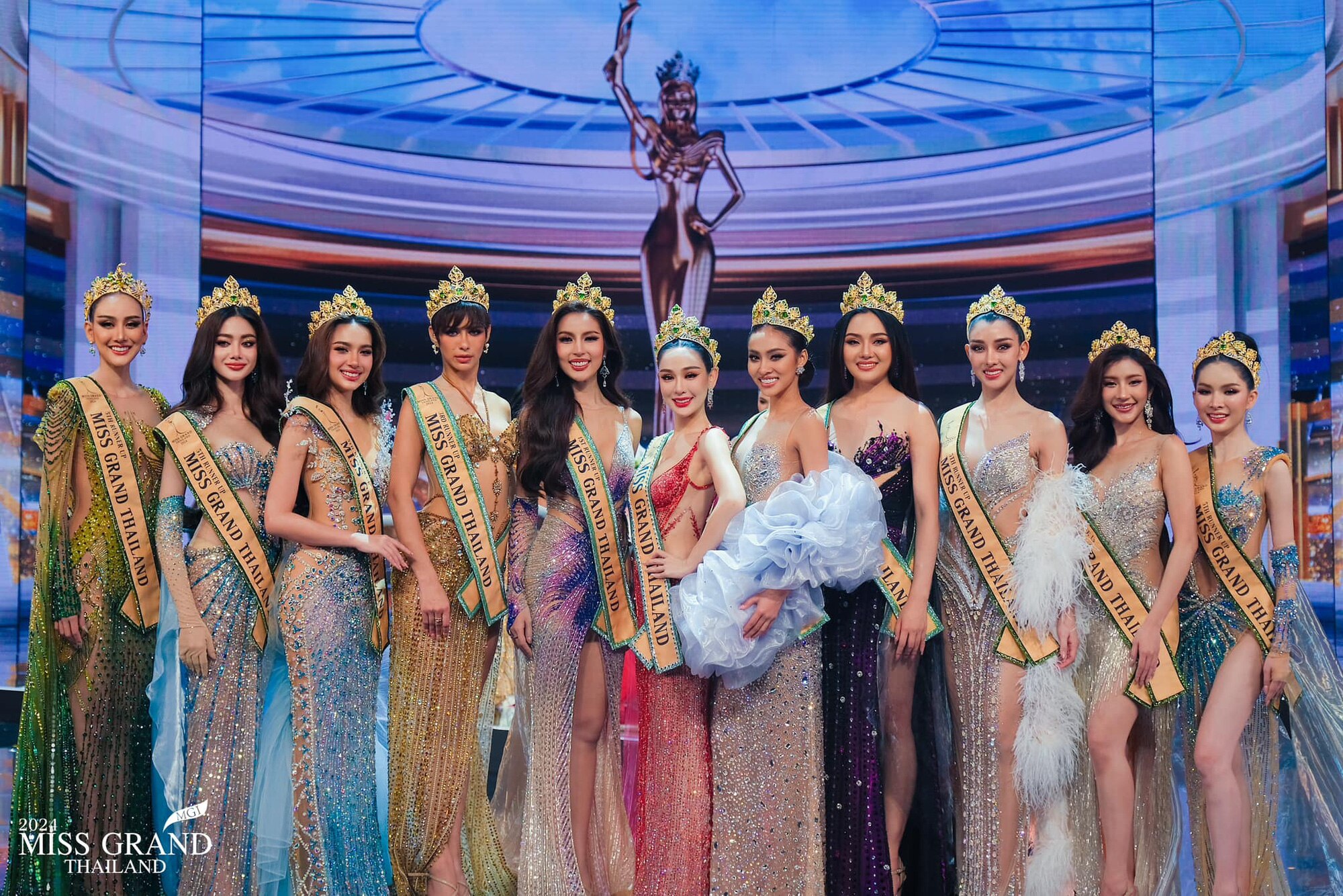 11 thí sinh là hoa hậu, á hậu cuộc thi Miss Grand Thailand 2024 - Ảnh: Fanpage Miss Grand Thailand