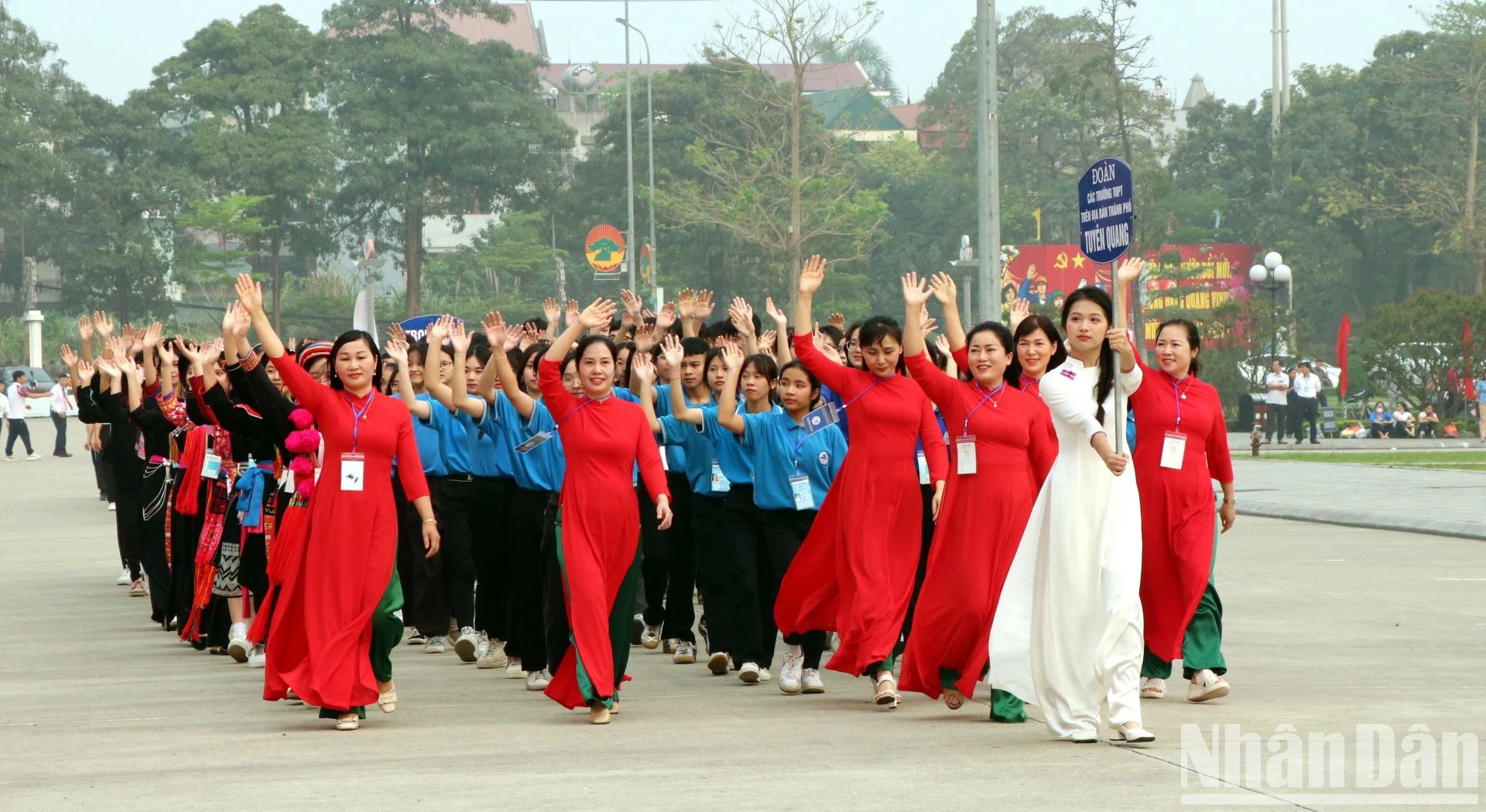 [Ảnh] Gần 2.000 vận động viên tham gia tranh tài tại Hội khỏe Phù Đổng tỉnh Tuyên Quang lần thứ XI năm 2024 ảnh 2