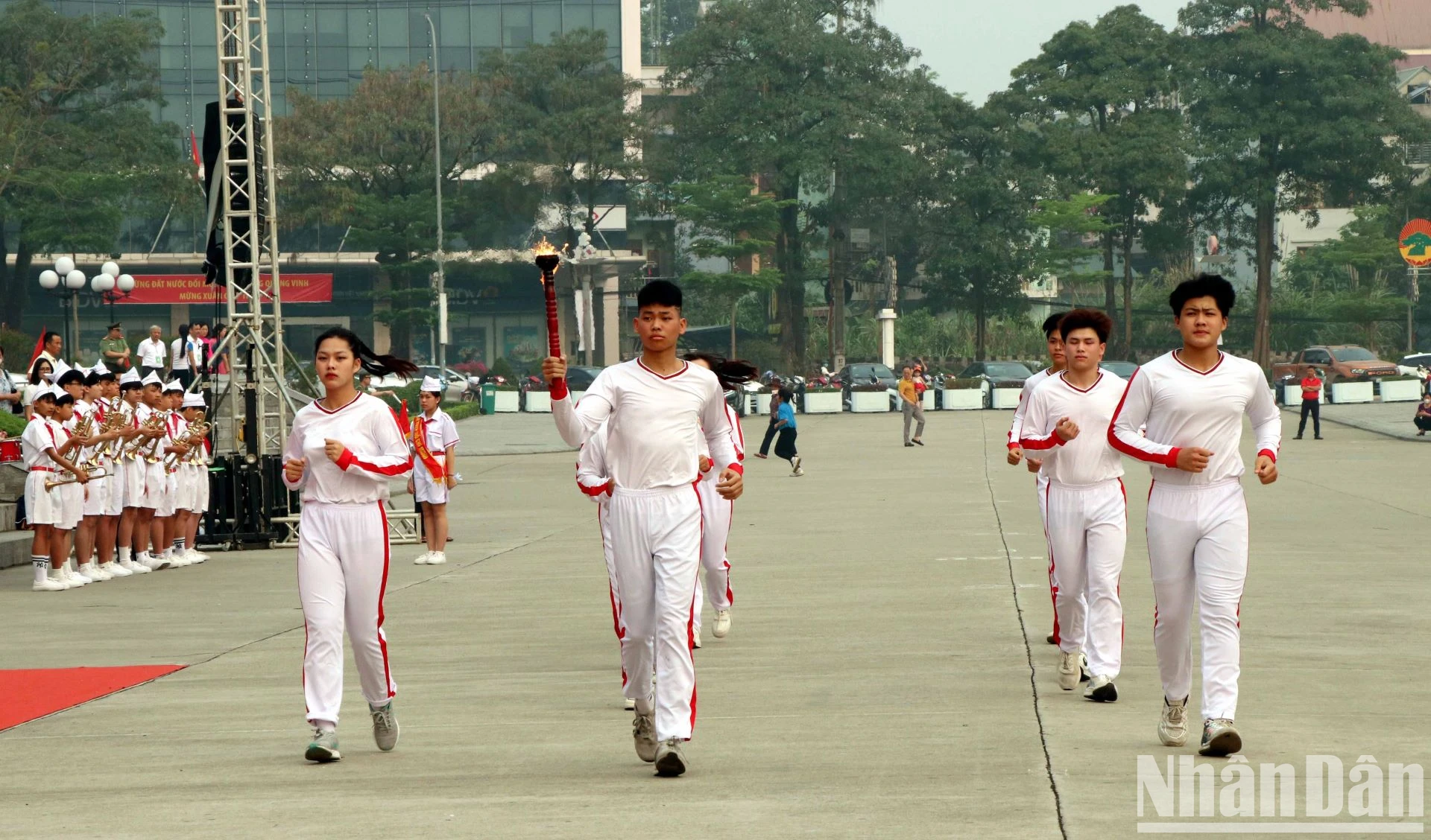[Ảnh] Gần 2.000 vận động viên tham gia tranh tài tại Hội khỏe Phù Đổng tỉnh Tuyên Quang lần thứ XI năm 2024 ảnh 5
