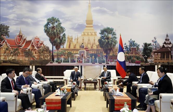 Lao Prime Minister cordially received high-ranking delegation of the ...