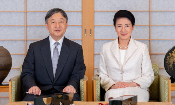 Nhật hoàng Naruhito và Hoàng hậu Masako. Ảnh: Instagram/kunaicho_jp