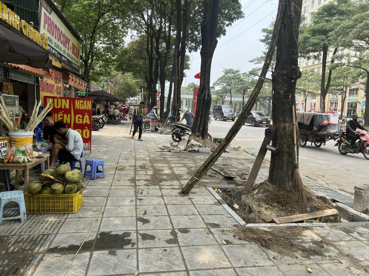 Nhiều tuyến phố tại Hà Nội lát vỉa hè ngay từ đầu năm ảnh 4