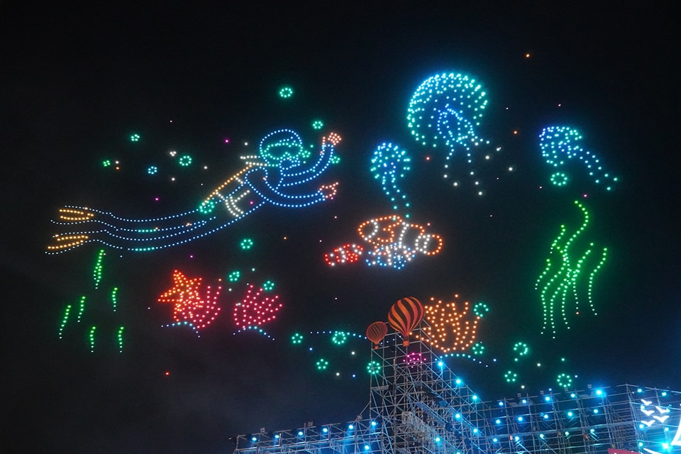 Nha Trang - Khánh Hòa sẽ có những đêm thi trình diễn Drone light mãn nhãn. (Ảnh: Trung Nhân)