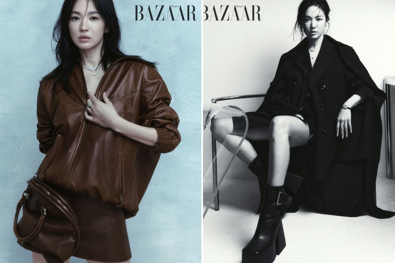 Song Hye Kyo không cảm thấy áp lực tuổi già. Ảnh: Harper's Bazaar