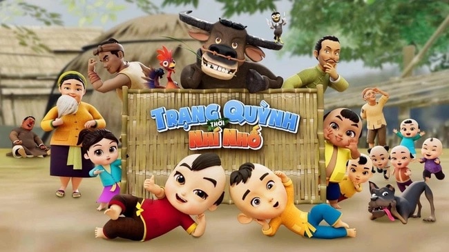 “Trạng Quỳnh thời nhí nhố” - phim hoạt hình 3D do Alpha Animation Studio kết hợp cùng SConnect Việt Nam sản xuất. Ảnh: Nhà sản xuất